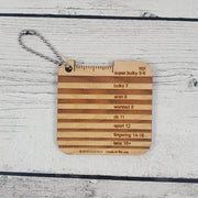 Katrinkles WPI Yarn Gauge with Lines Mini Tool