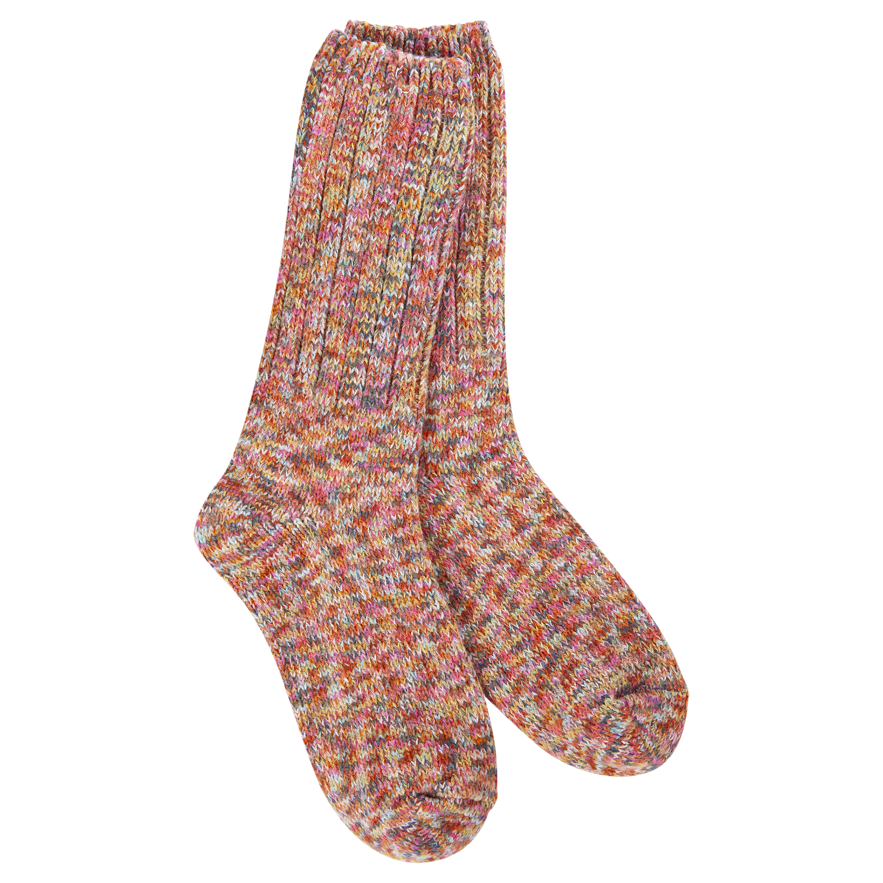 Socks - World's Softest Ragg Crew Floral by Homeportonline