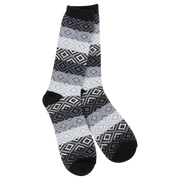 Socks - World's Softest Gem Crew Black Multi by Homeportonline