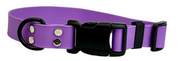 Waggle Woof & Wander Biothane Dog Adjustable Collar Lavender 1" Large up to 25"