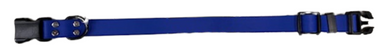 Waggle Woof & Wander Biothane Dog Adjustable Collar Blue 1 Large up to 25"