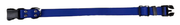 Waggle Woof & Wander Biothane Dog Adjustable Collar Blue 1" Medium up to 20"