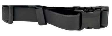 Waggle Woof & Wander Biothane Dog Adjustable Collar Black" 1 Medium up to 20"