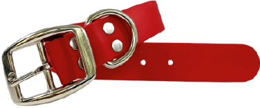 Waggle Woof & Wander Dog Collar 3/4 Large 17.75-22.25 Red