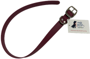 Waggle Woof & Wander Dog Collar 3/4 Large 17.75-22.25 Wine