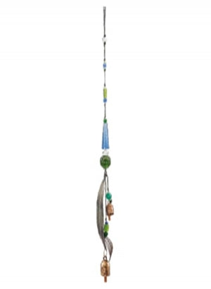 Hanging Decor - Beads & Bells Leaf by Homeportonline