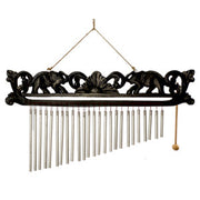 Wind Chime - Aluminum & Wood 24"L Medium by Homeportonline