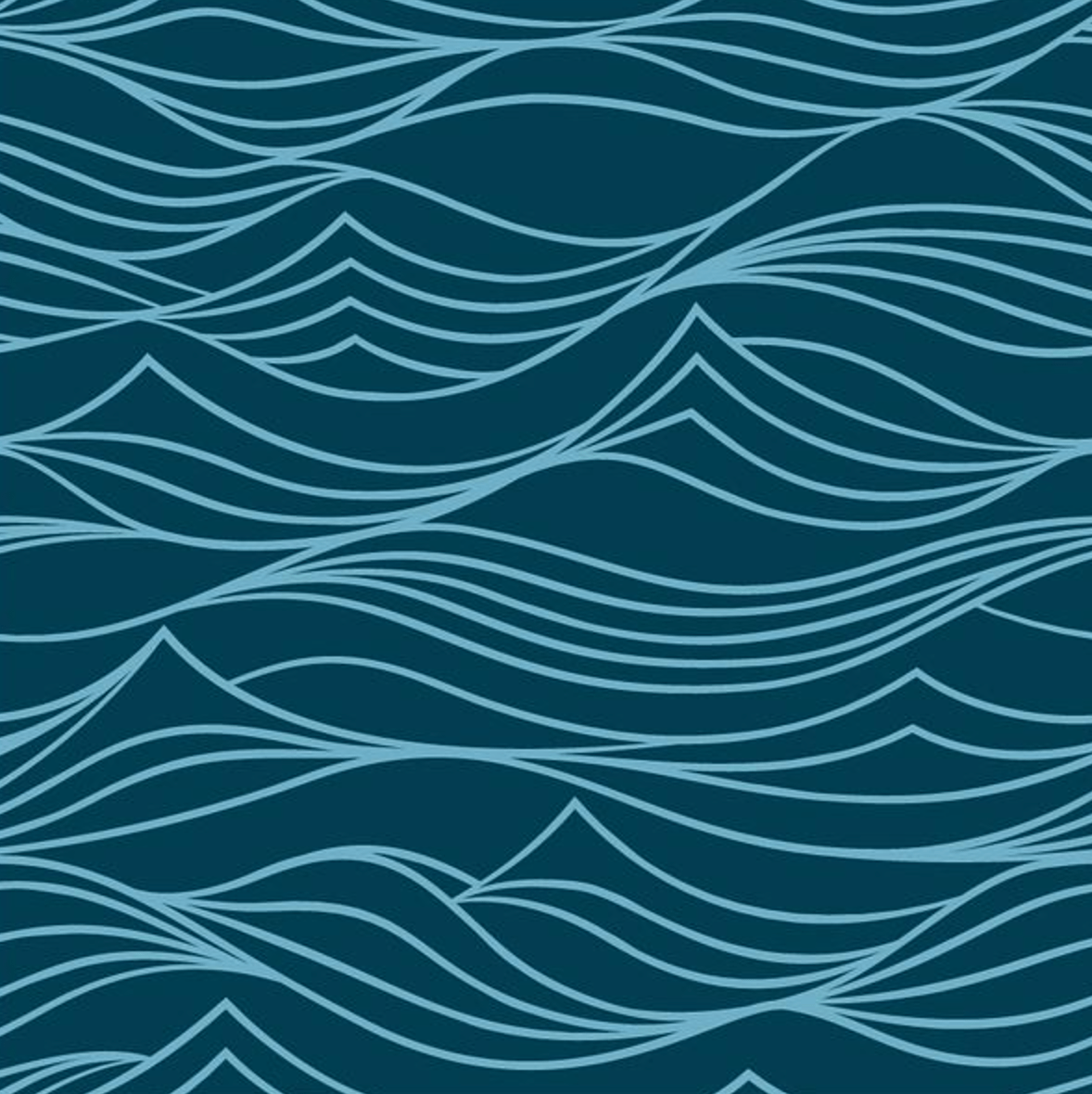 Small Reusable Cloth Furoshiki Gift Wrap | Whales & Waves by Shiki Wrap