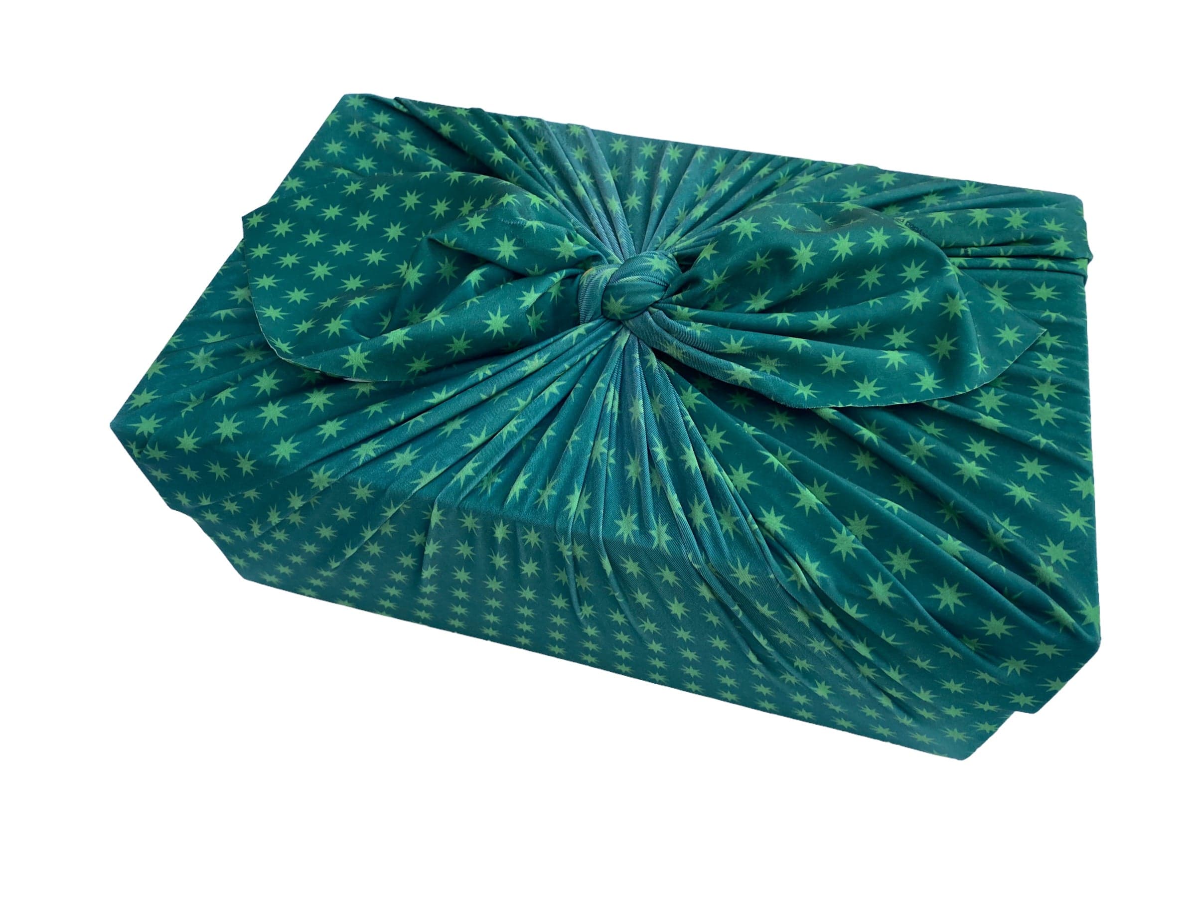 Large Reusable Cloth Furoshiki Gift Wrap | Christmas Trees & Stars by Shiki Wrap