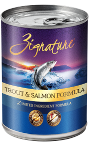 Zignature Trout Salmon Dog Food Canned 13oz by Pet Food Warehouse