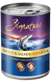 Zignature Trout Salmon Dog Food Canned 13oz by Pet Food Warehouse