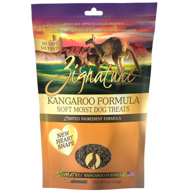 Zignature Soft Moist Treats For Dog Kangaroo 4oz-