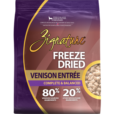 Zignature Freeze Dried Venison Entrée 4oz