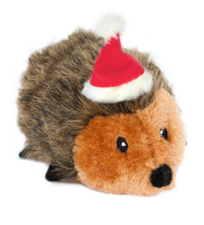Zippy Paws Small Christmas Hedgehog Holiday Dog Toy