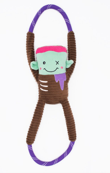 Zippy Paws Halloween RopeTugz Zombie by Pet Food Warehouse