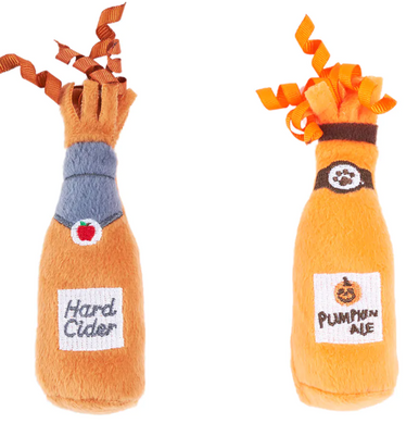 Zippy Paws ZippyClaws Halloween Catnip Crusherz 2-Pack - Hard Cider Pumpkin Ale