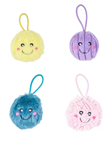 ZippyClaws Zippy Flingerz PomPoms Cat Toy 4 Pack