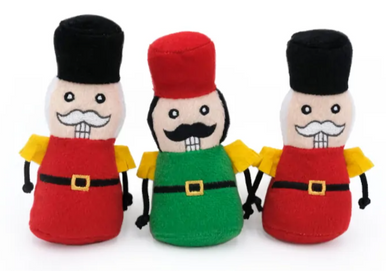 Zippy Paws Christmas Miniz Nutcrackers 3 pack