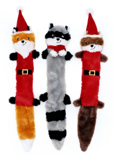 Zippy Paws Christmas Skinny Peltz Large 3 pack