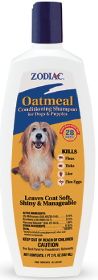 Zodiac 18oz Oatmeal Shampoo for Dogs or Puppies by Pet Food Warehouse