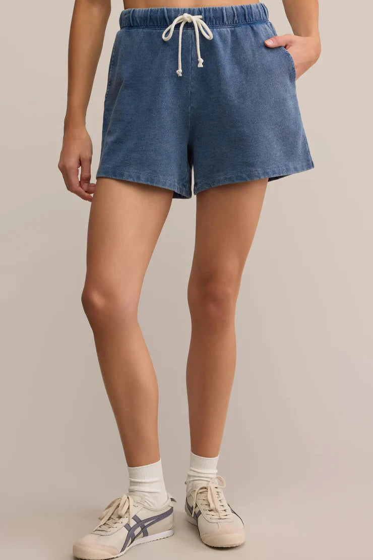 Z Supply Hunter Knit Denim Short – Vintage Indigo by Dear Lucy