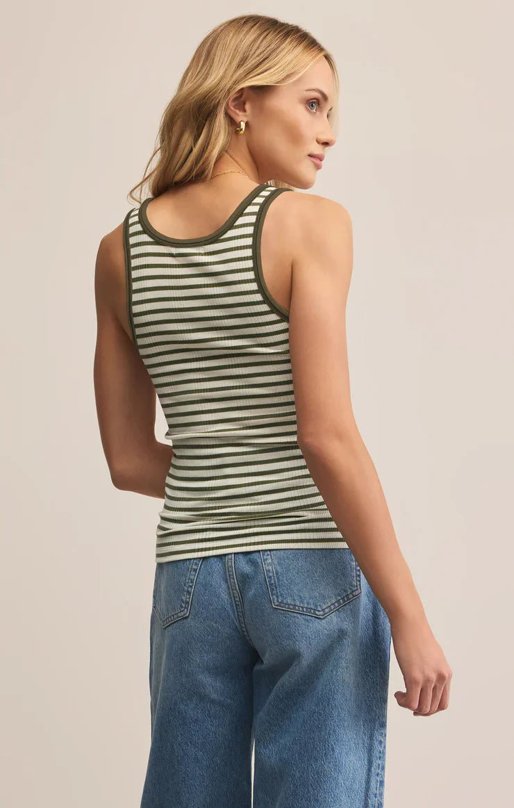 Z Supply Classic Striped Tank – Fern by Dear Lucy