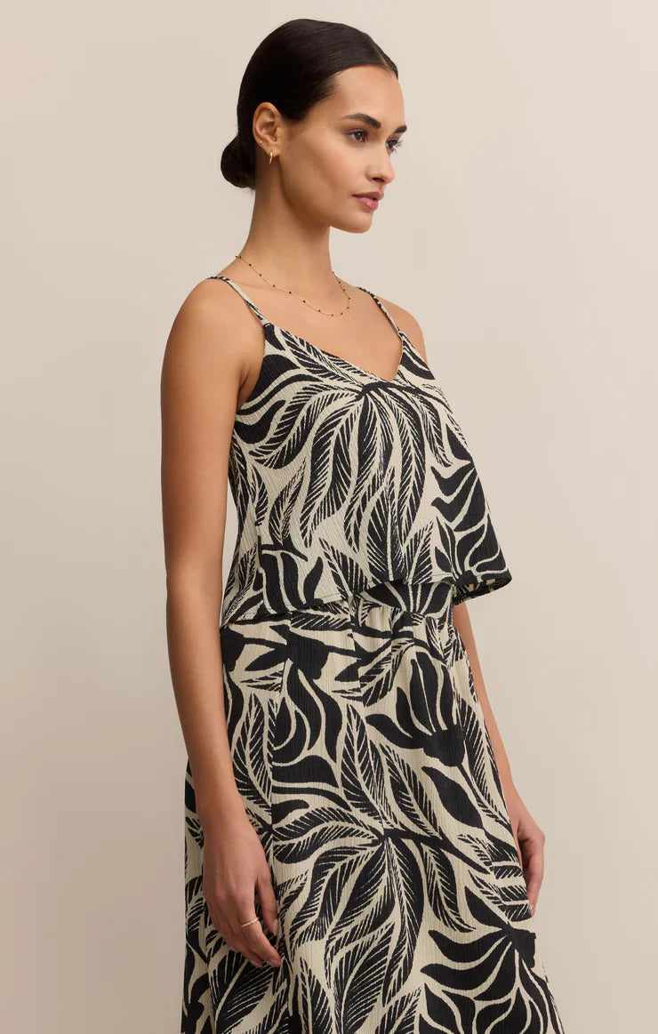 Z Supply Nolan Palm Crop Tank – Isla Leaf Print by Dear Lucy