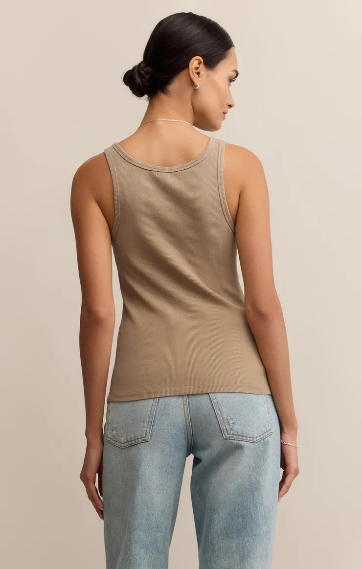 Z Supply Classic Scoop Tank – Desert Tan by Dear Lucy
