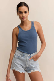 Z Supply Classic Scoop Tank – Vintage Indigo by Dear Lucy