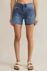 Z Supply Everyday High Rise Denim Short Vintage Indigo by Dear Lucy
