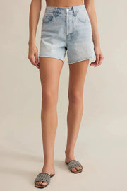 Z Supply Everyday High Rise Denim Short Faded Indigo by Dear Lucy