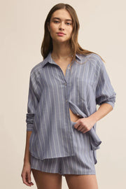 Z Supply River Plaid in Blue Velvet