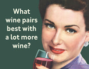Tin Sign - A Lot More Wine by Homeportonline