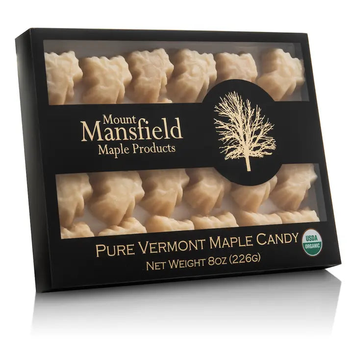 Half Pound Box Organic Pure Vermont Maple Sugar Candy
