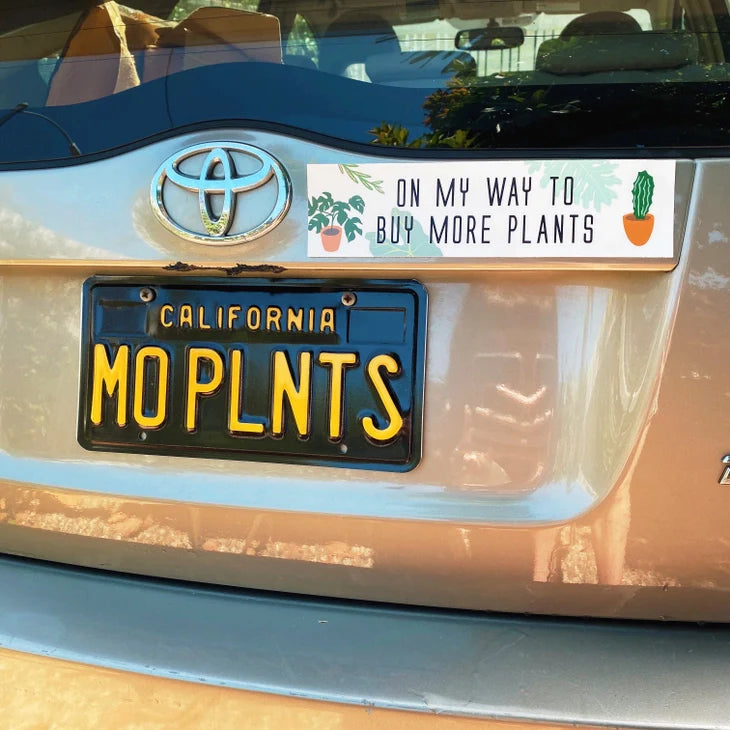 Bumper Sticker “ON MY WAY TO BUY MORE PLANTS” by Wild Lark