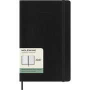 Moleskine Classic 12 Month 2027 Weekly Planner, Soft Cover, Large (5 x 8.25), Black, 144 pages