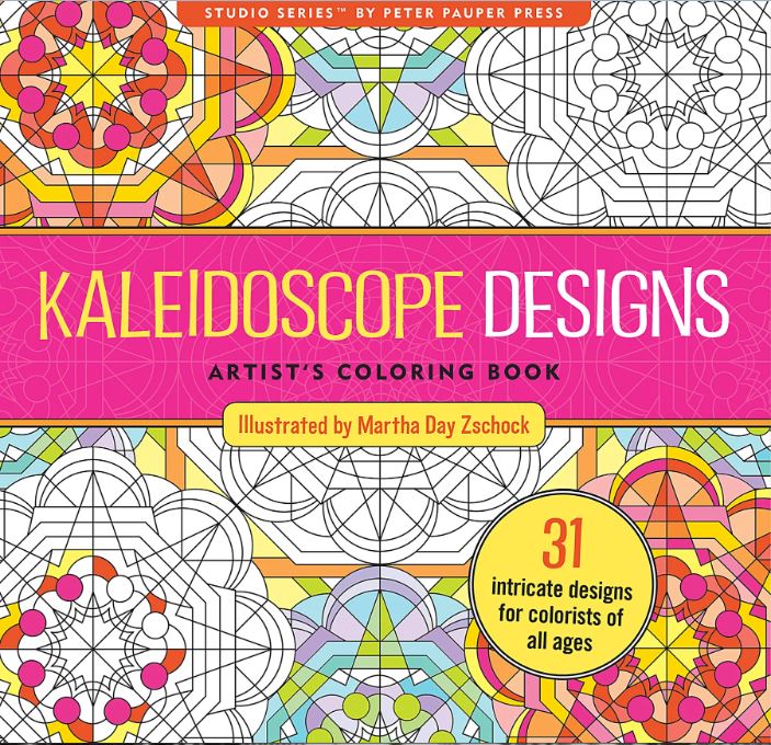 Artist's Adult Coloring Book Kaleidoscope Designs by Homeportonline