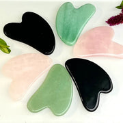 Natural Crystal Gua Sha Facial Massage Heart
