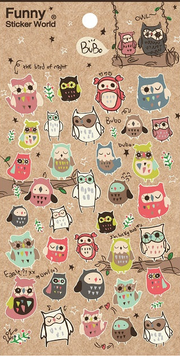 Stickers Bubo Owl by Homeportonline