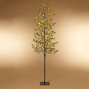 7 Foot Icy Pine Tree with 140 Warm White LED Lights