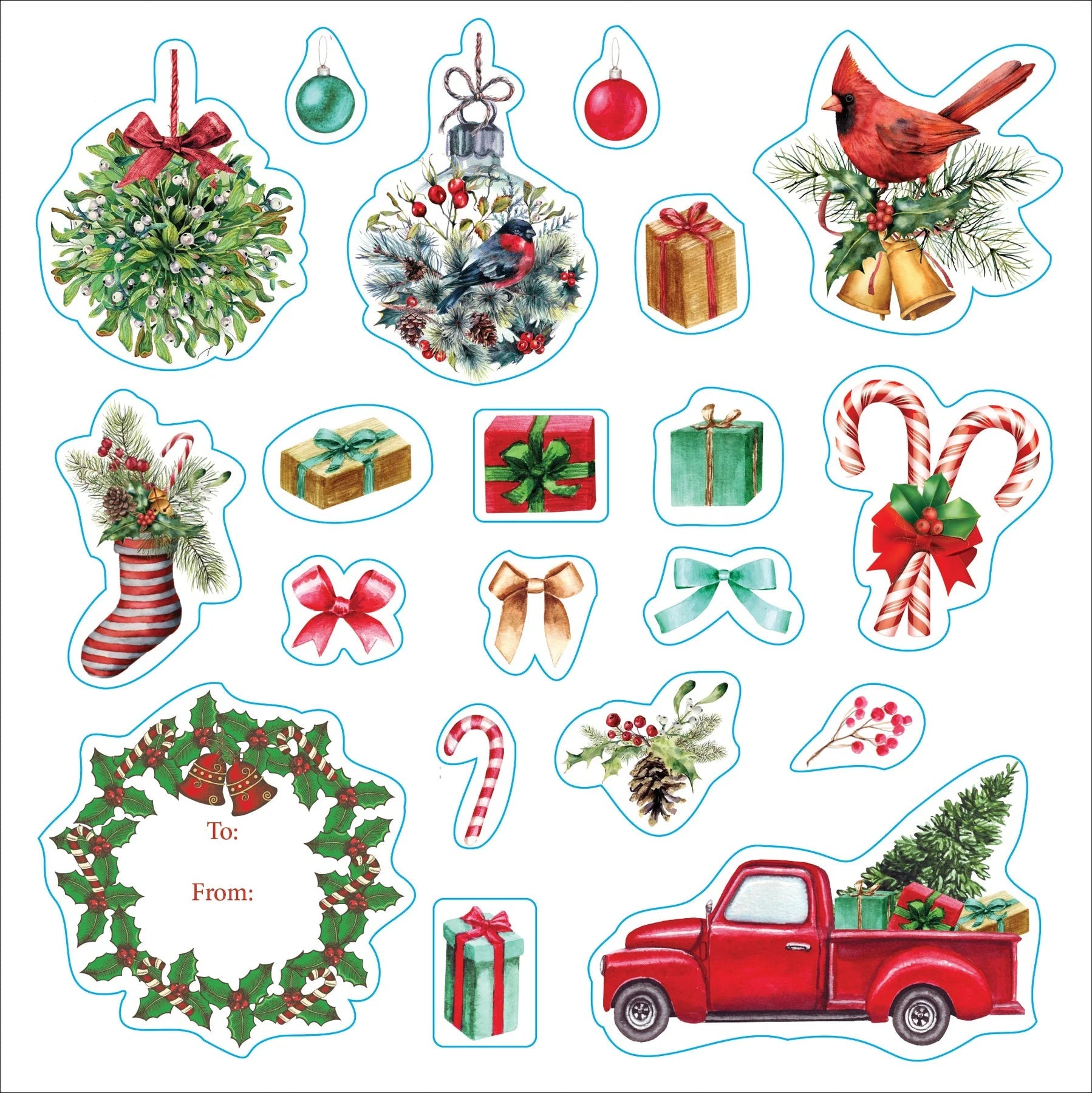 Sticker Book Christmas Merry & Bright! by Homeportonline