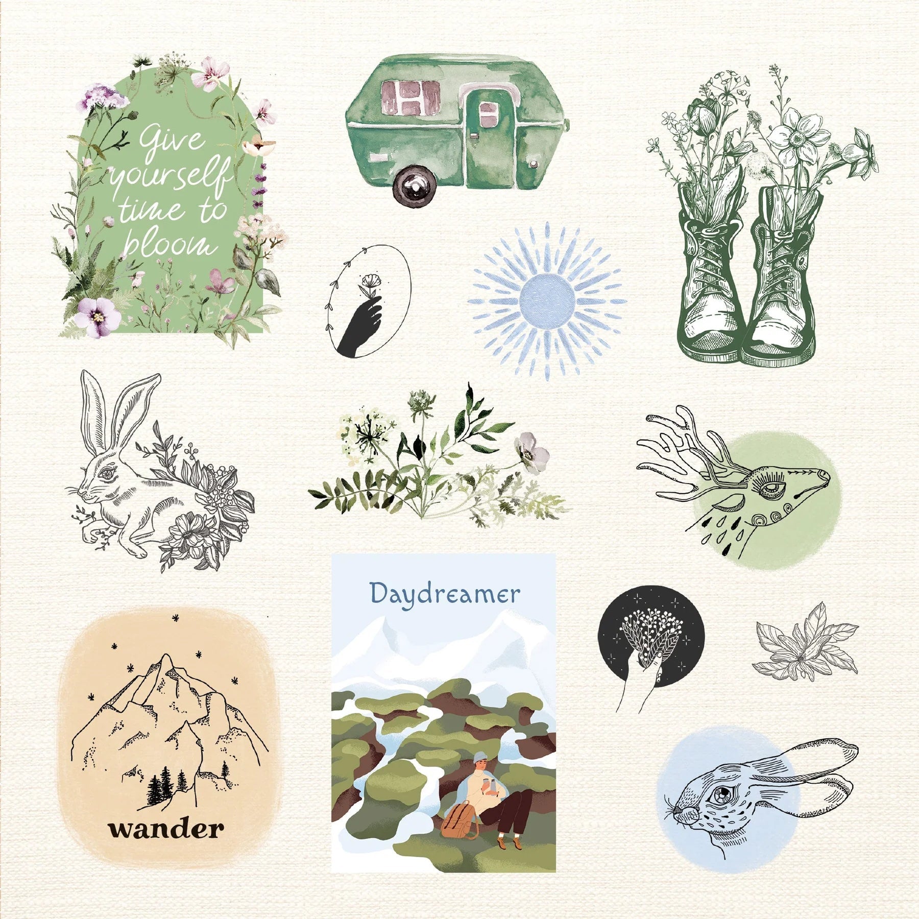 Sticker Book Boho Dreams by Homeportonline