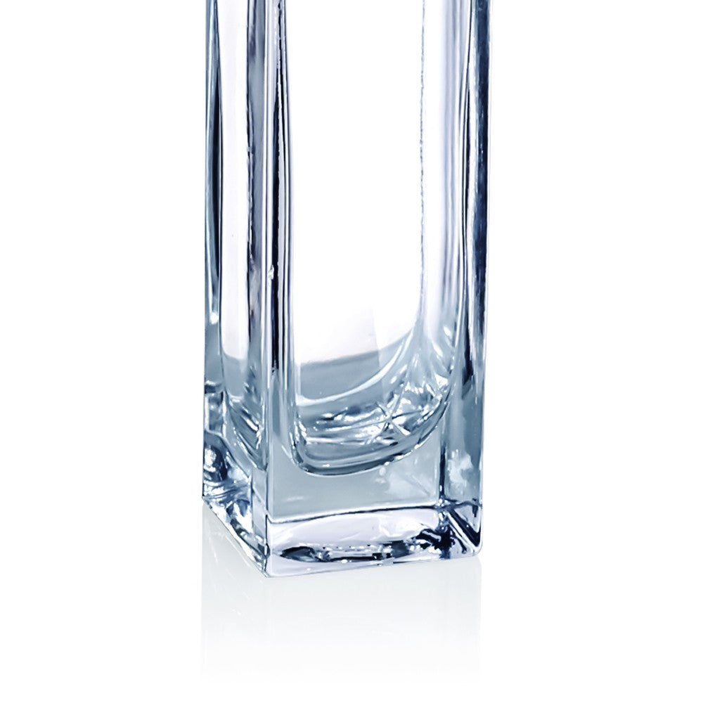 Clear Glass Vase 1.5x1.5x8in by Homeportonline