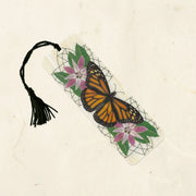 Monarch & Milkweed Wood Bookmark with Tassel by Wild Lark