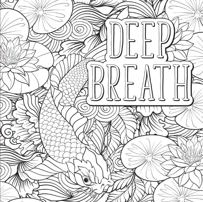 Artist's Adult Coloring Book Self Care by Homeportonline
