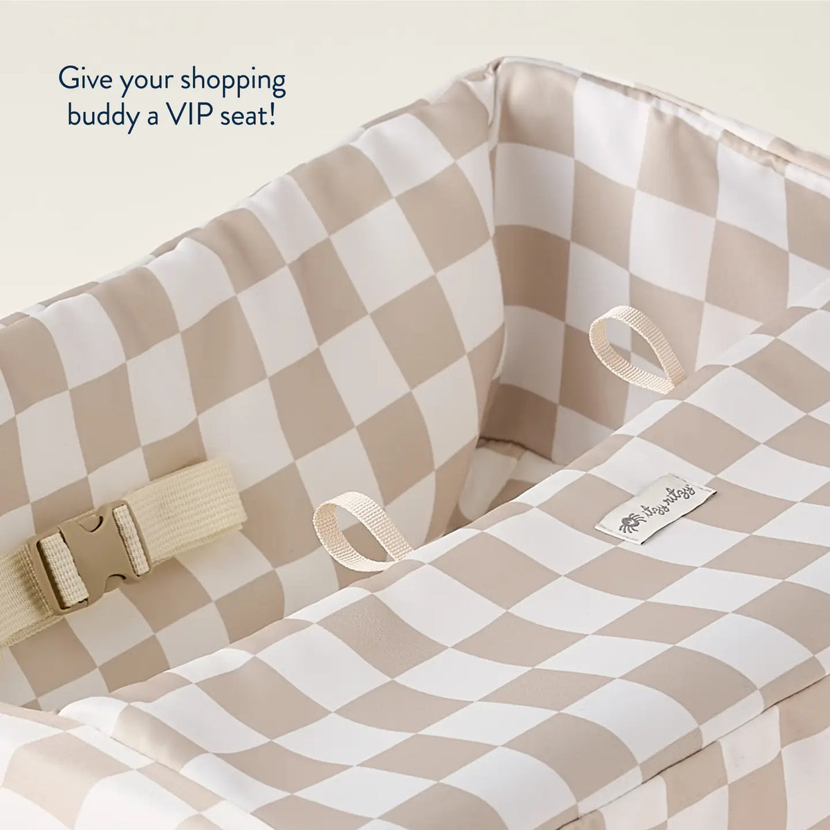 Checkerboard Itzy Shopping Cart Cover