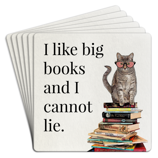 Bar Coaster | I like big books and I cannot lie by Homeportonline