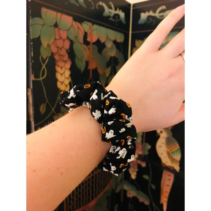 Sale!-Mostly Ghostly Scrunchie