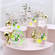Keychain Charm Panda & Bamboo Floaty in Various Containers - Sold Individually by Homeportonline