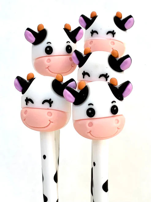 Gel Pen Cow Retractable by Homeportonline